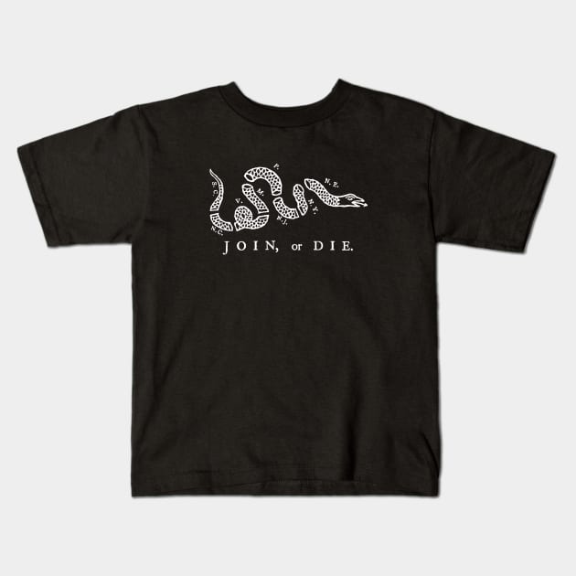 Join or Die Kids T-Shirt by BUNNY ROBBER GRPC